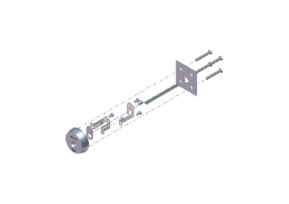 iLOQ Ovalen accessoires Montageset voor oplegslot