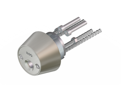 iLOQ NoWay Security Beslag, binnenzijde, Ø39,60 mm,rond Mat chroomring hoogte 30mm; ring breedte: 57mm