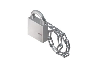 iLOQ Privus Hangslot Klasse 5, 15/27mm beugel, Met 500mm ketting